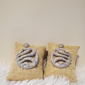 Cubic Zirconia Earrings, Statement Earrings